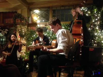 Gypsy swing quartet Swing Fromage's debut at Le QuecumBar