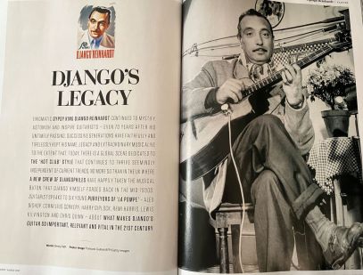 Django Reinhardt's legacy - article in Guitarist magazine including Harry Diplock