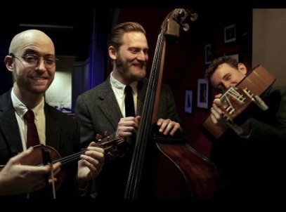 Jazz musicians Matt Holborn, Pete Thomas, Harry Diplock - photographer Ben Danzig