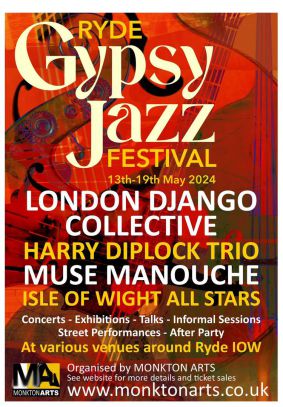 Ryde Gypsy Jazz Festival 2024 poster