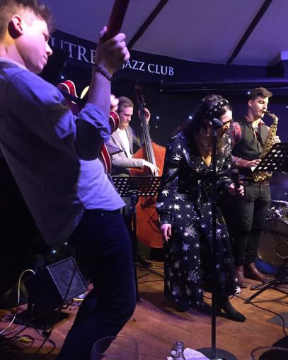 Natalia Amy Douglas, Pete Thomas et al play jazz at the Toulouse Lautrec jazz club