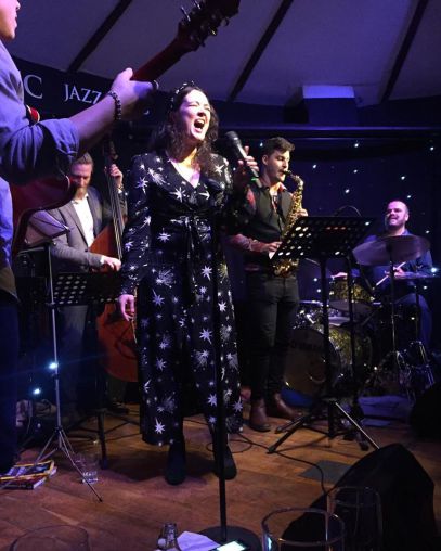 Natalia Amy Douglas, Pete Thomas et al play jazz at the  Toulouse Lautrec jazz club