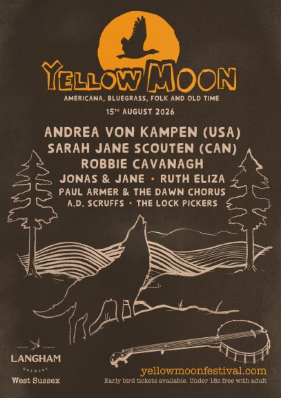 Yellow Moon bluegrass and Americana festival 2026 featuring Paul Armer and the Dawn Chorus