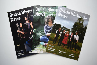 Issues of British Bluegrass News including 2022 featuring The Vanguards